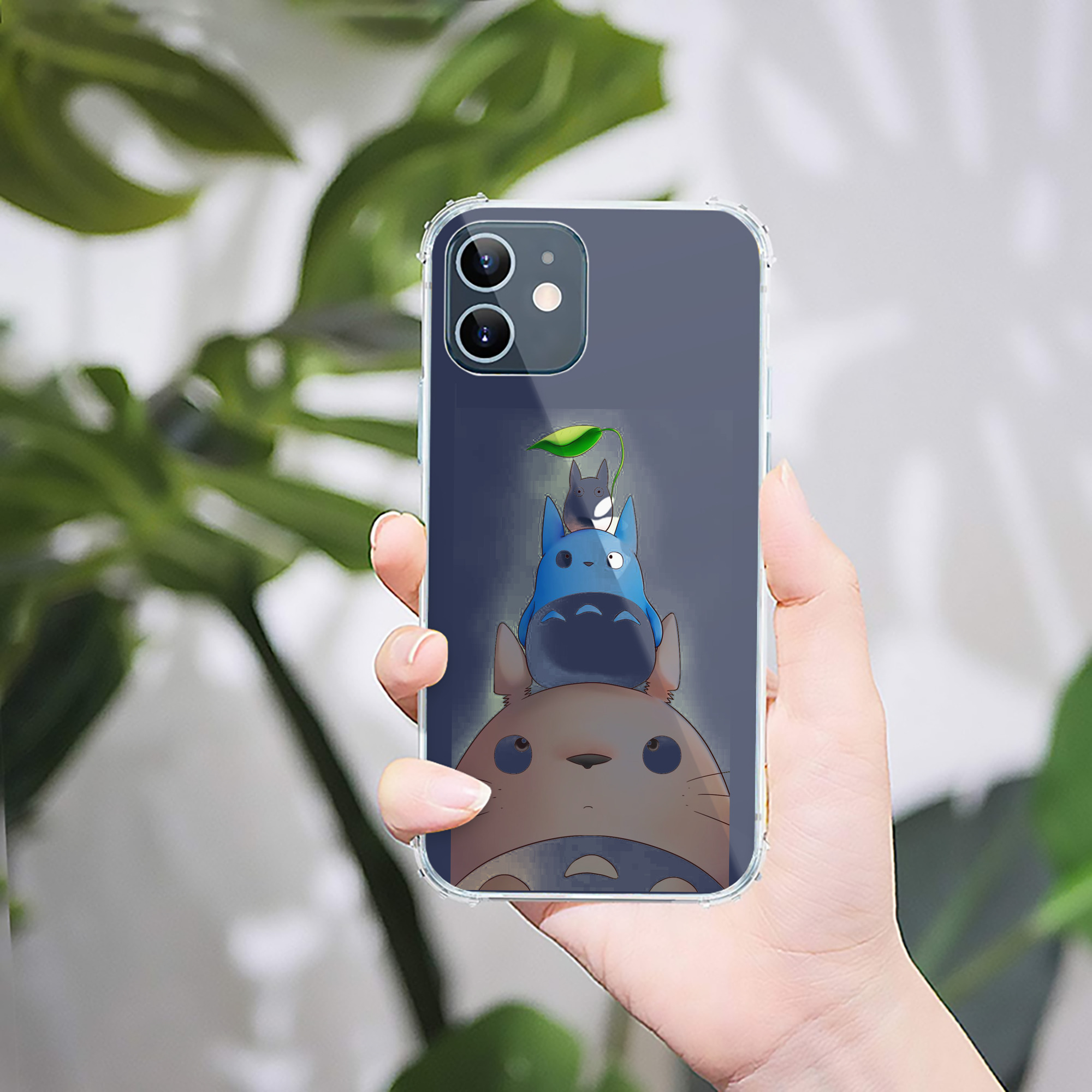 （画像用） となりのトトロ 草壁メイ 草壁サツキ My Neighbor Totoro Satsuki Kusakabe Mei Kusakabe 【iPhone 12シリーズ対応】透明スマホケース（クリアソフトケース）